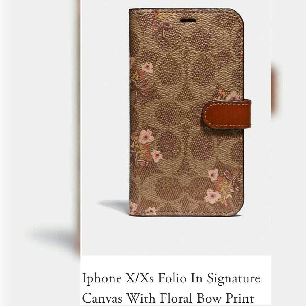 Authentic Coach IPhone X/XS Folio Case